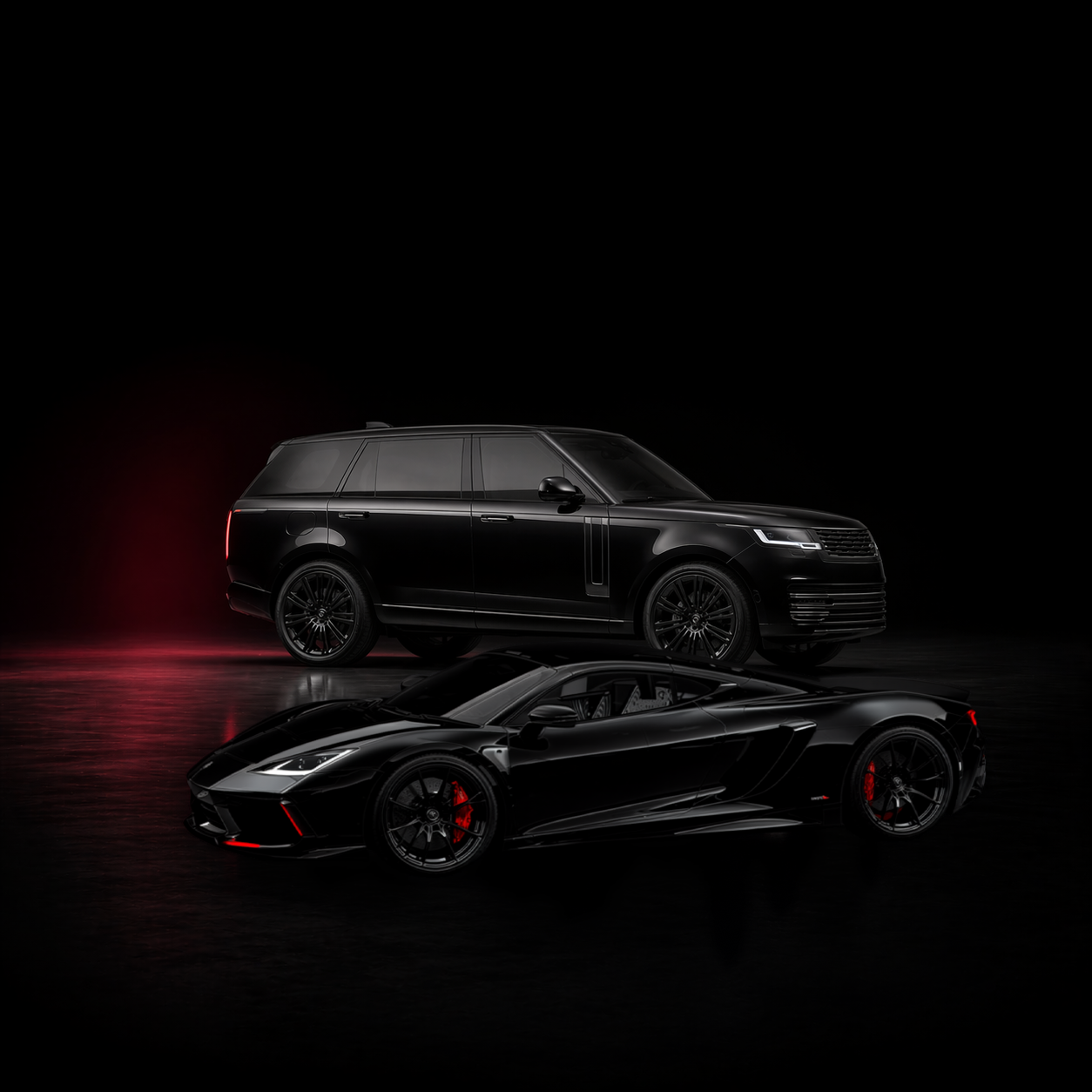 Illustrative luxury vehicles for the armoring consultation